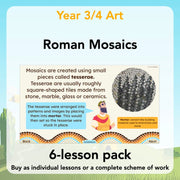 PlanBee Roman Mosaics KS2 Art Planning