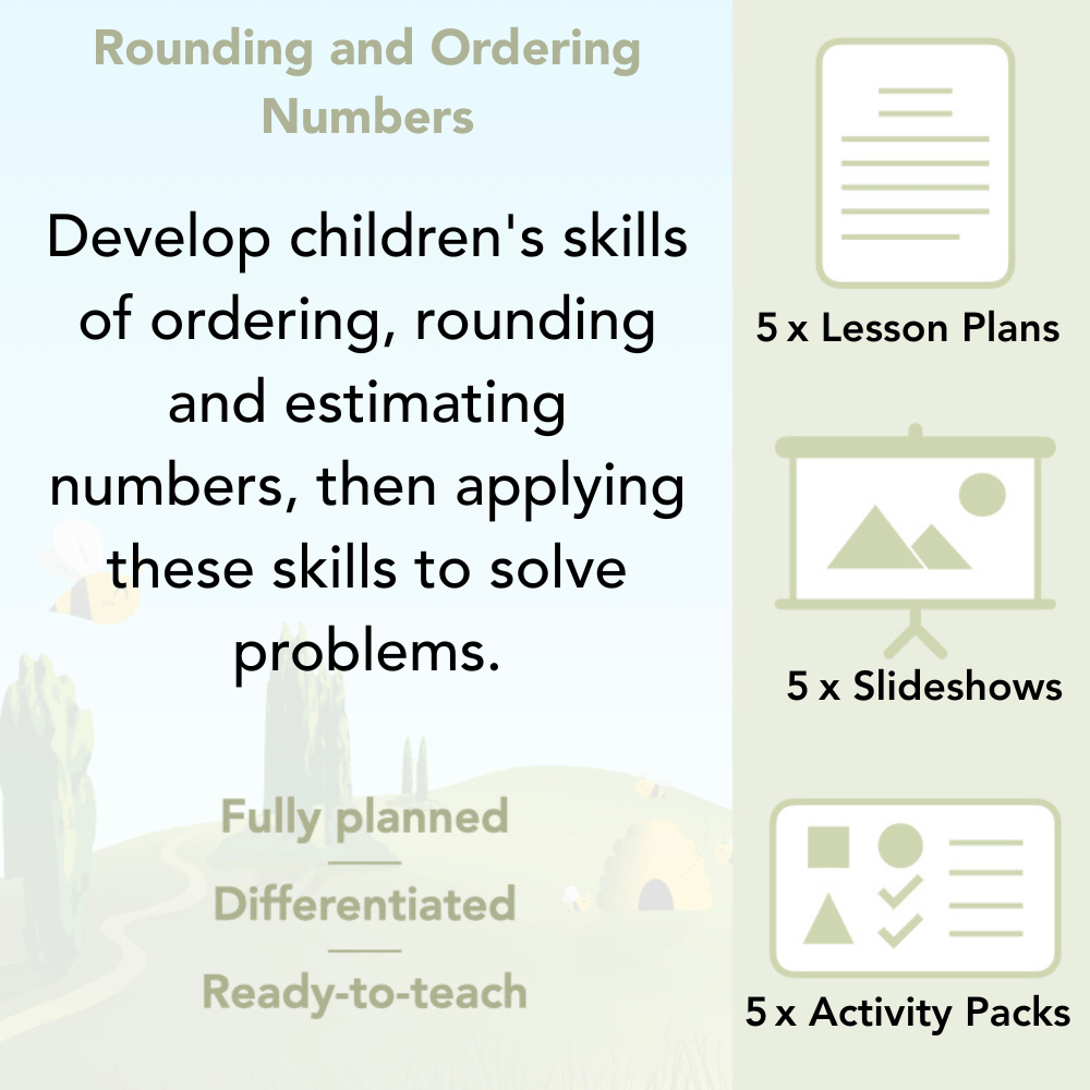 PlanBee Rounding and Ordering Numbers Year 4 Place Value by PlanBee