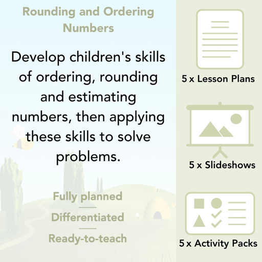 PlanBee Rounding and Ordering Numbers Year 4 Place Value by PlanBee