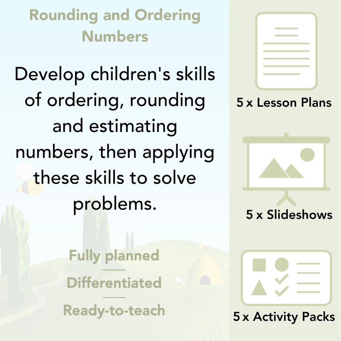 PlanBee Rounding and Ordering Numbers Year 4 Place Value by PlanBee