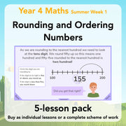 PlanBee Rounding and Ordering Numbers Year 4 Place Value by PlanBee