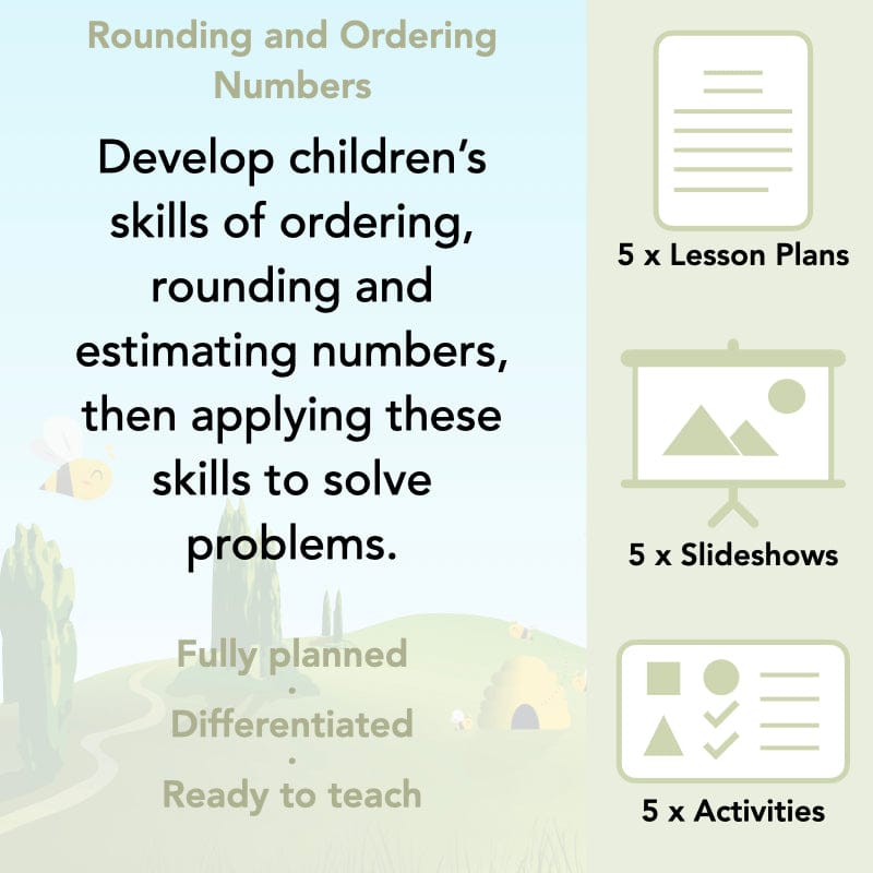 PlanBee Rounding and Ordering Numbers Year 4 Place Value by PlanBee