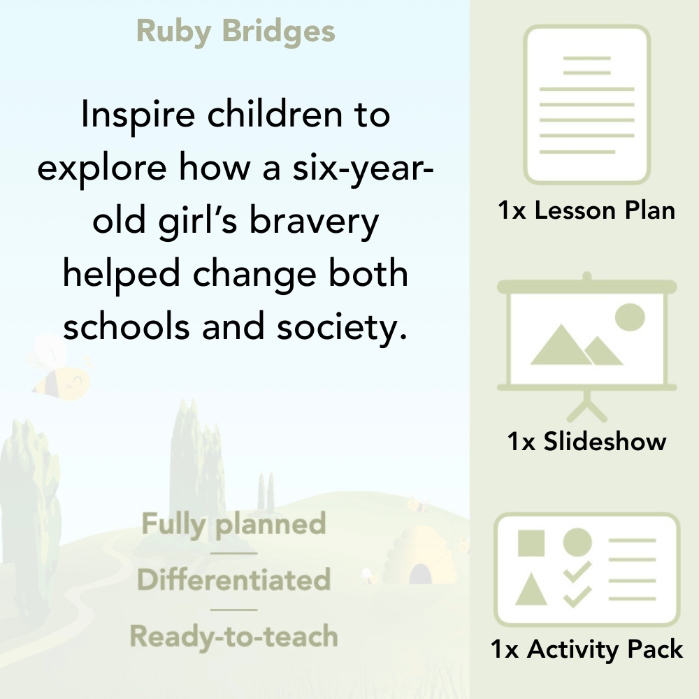 PlanBee Ruby Bridges Lesson KS1 | Special People Resource by PlanBee