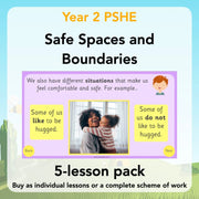 PlanBee Safe Spaces and Boundaries PSHE KS1 lessons by PlanBee