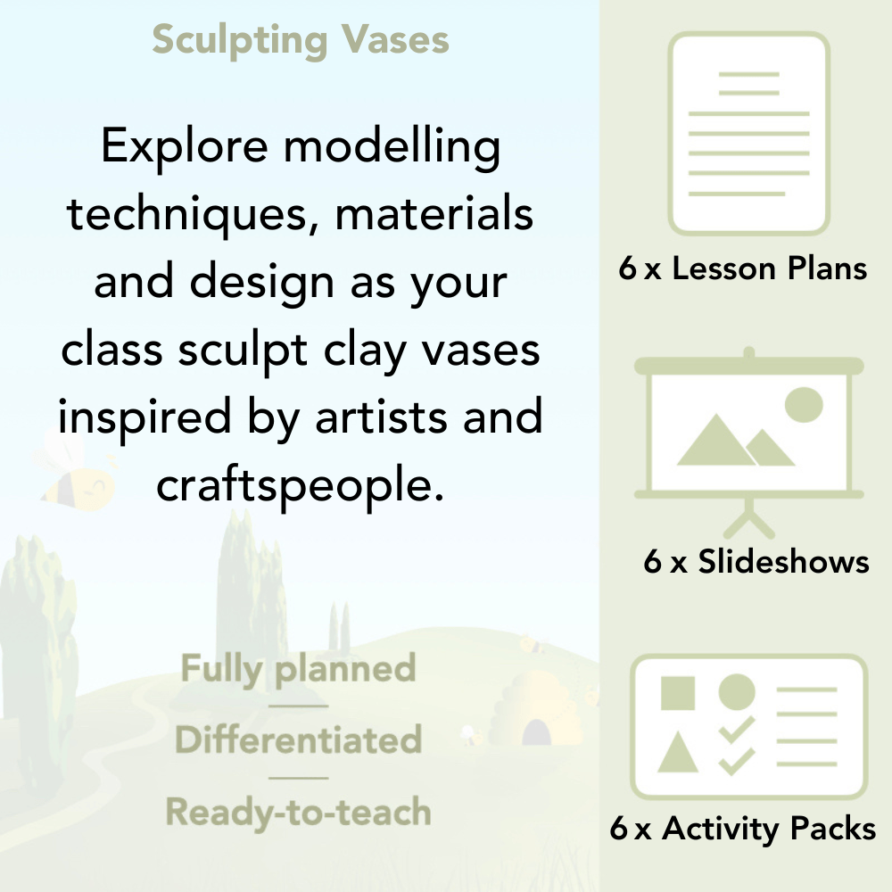 PlanBee Sculpting Vases - Sculpture Art Lessons for KS2 by PlanBee