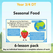 PlanBee Seasonal Food Seasonality KS2 cooking lessons by PlanBee