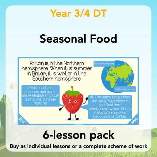 PlanBee Seasonal Food Seasonality KS2 cooking lessons by PlanBee