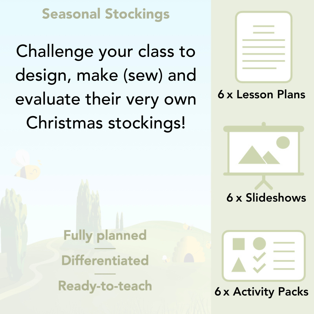 PlanBee Kids Christmas Stockings | Christmas Sewing for Kids PlanBee