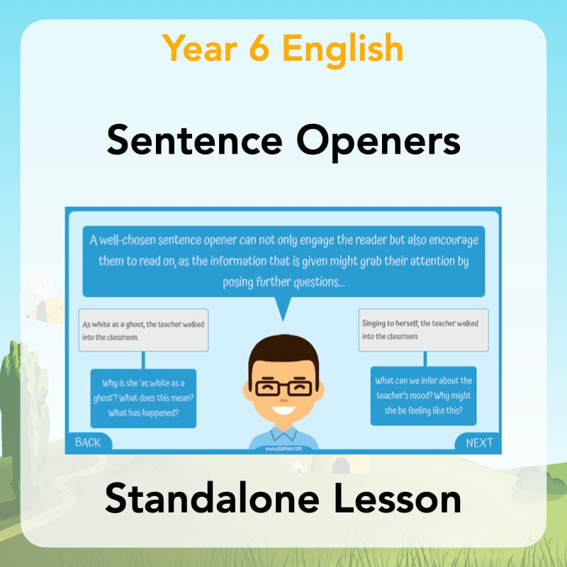PlanBee Sentence Openers KS2 Lesson Pack | PlanBee