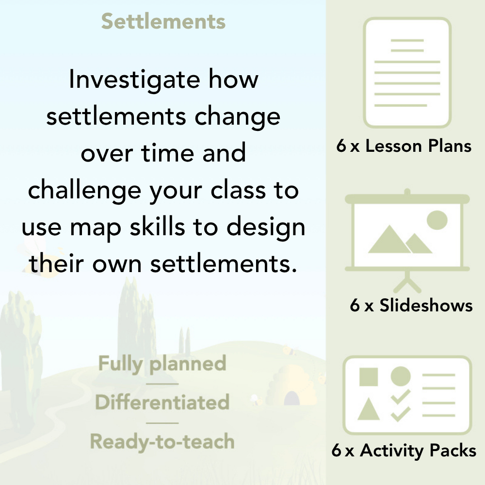 PlanBee Settlements KS2 Geography Lessons for Year 3/4 by PlanBee
