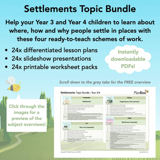 PlanBee Settlements Topic Bundle