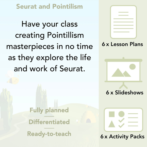 PlanBee Seurat and Pointillism KS2 Lesson Plans and Art Projects