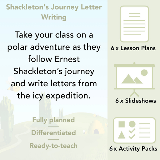 PlanBee Shackleton's Journey KS2 English Lesson Pack by PlanBee