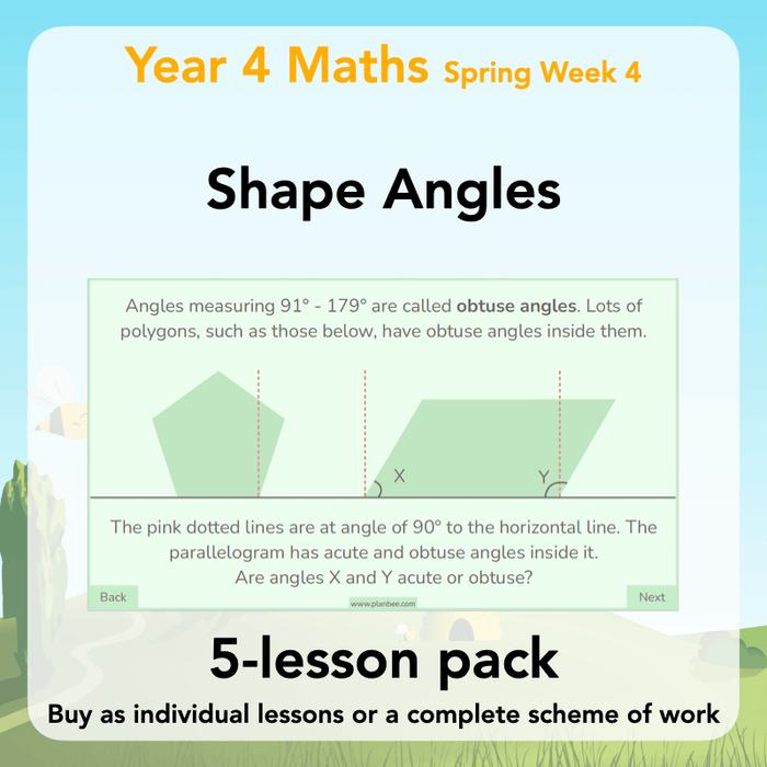 PlanBee Shape Angles Year 4 Shape Properties Lessons by PlanBee