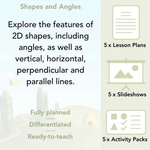 PlanBee Shapes and Angles Year 3 Maths Lessons by PlanBee