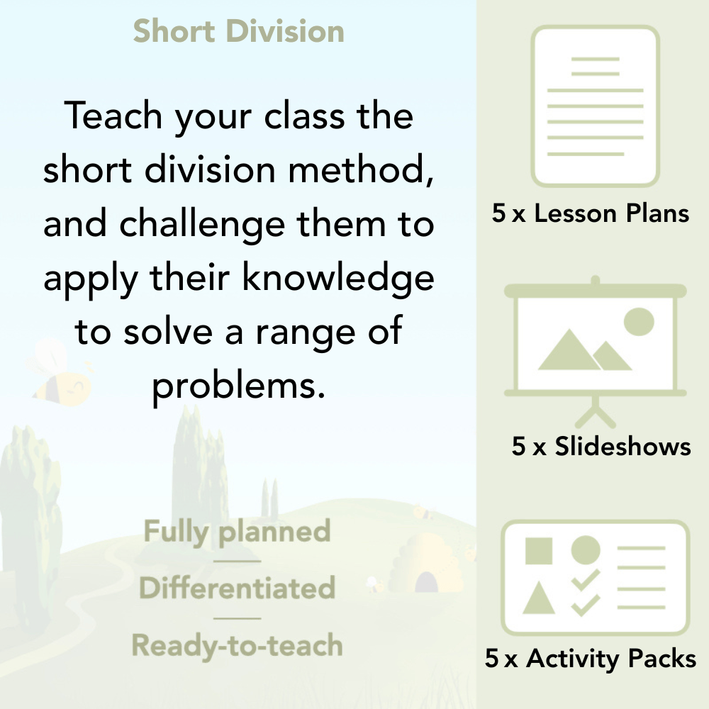 PlanBee Short Division - Year 5 Maths Planning and Resources from PlanBee