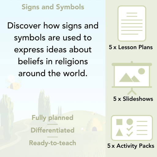 PlanBee Religious Signs and Symbols – Year 3 RE lessons