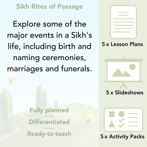 PlanBee Sikh Rites of Passage KS2 RE Lesson Pack