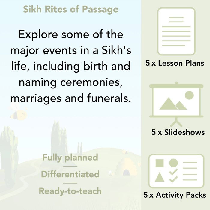 PlanBee Sikh Rites of Passage KS2 RE Lesson Pack