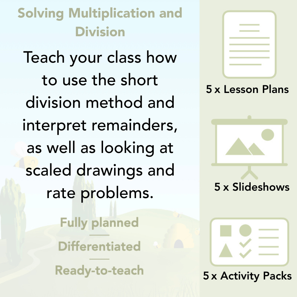 PlanBee Solving Multiplication & Division Year 5 Maths by PlanBee