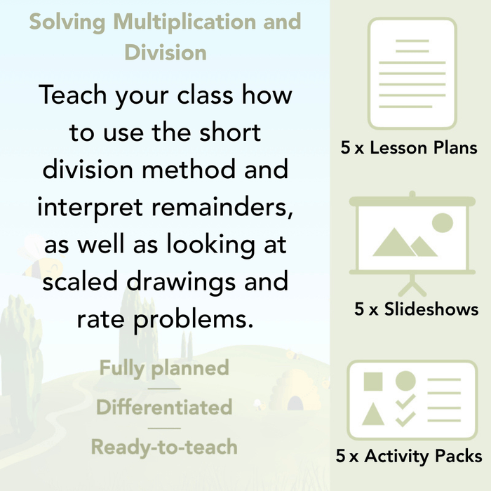 PlanBee Solving Multiplication & Division Year 5 Maths by PlanBee
