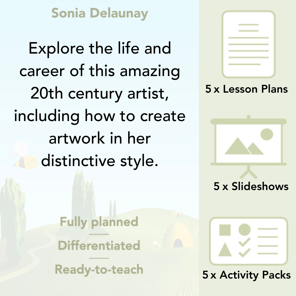 PlanBee Sonia DelaunayKS2 Art scheme of work by PlanBee