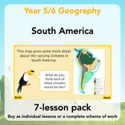 PlanBee South America KS2 Geography Lesson Pack by PlanBee