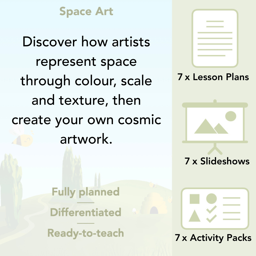 PlanBee Space Art KS2 | Year 5/6 Lessons
