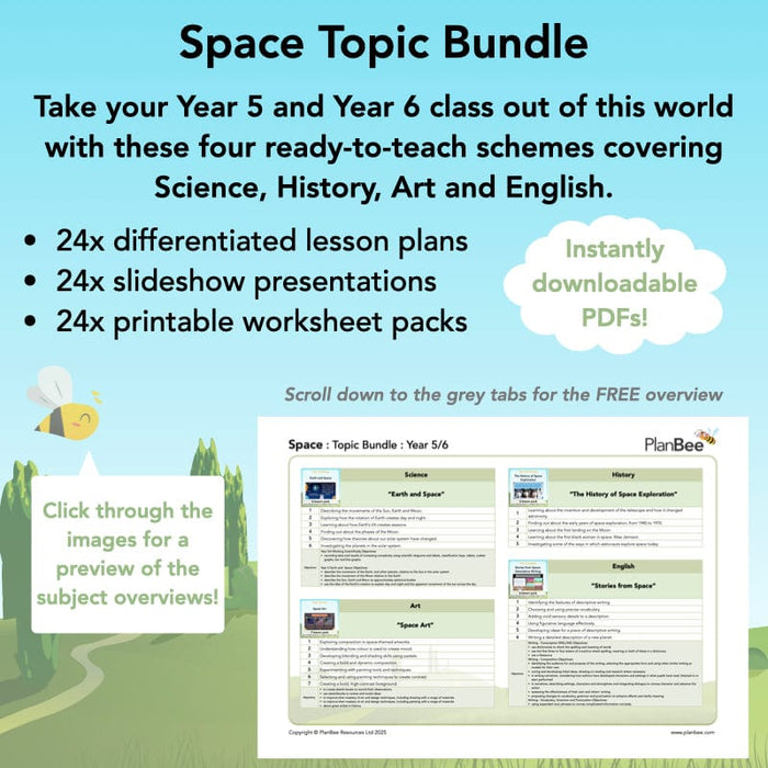 Space KS2 Topic Bundle | PlanBee