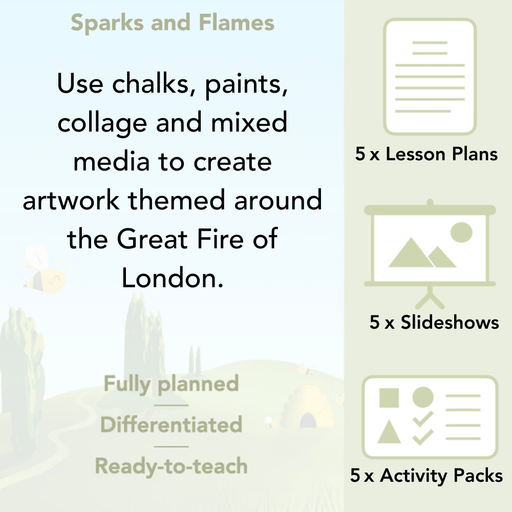 PlanBee Great Fire of London Art Ideas | PlanBee KS1 Art Lesson