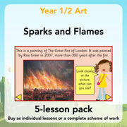 PlanBee Great Fire of London Art Ideas | PlanBee KS1 Art Lesson