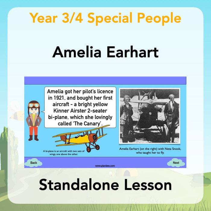 PlanBee Amelia Earhart KS2 Special People Lesson by PlanBee