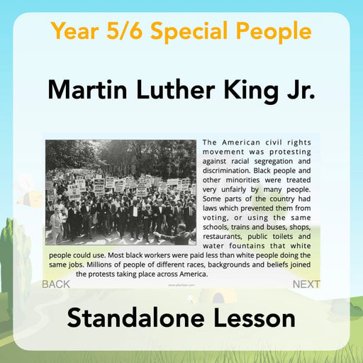 PlanBee Martin Luther King KS2 Year 5/6 Lesson by PlanBee