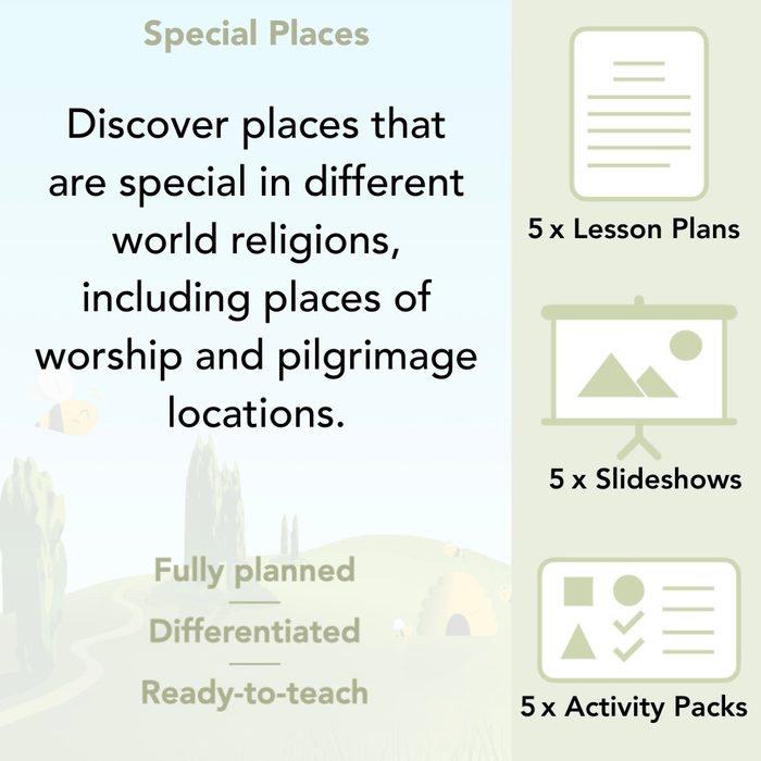 PlanBee Pilgrimages & Places of Worship KS1 RE Lessons by PlanBee