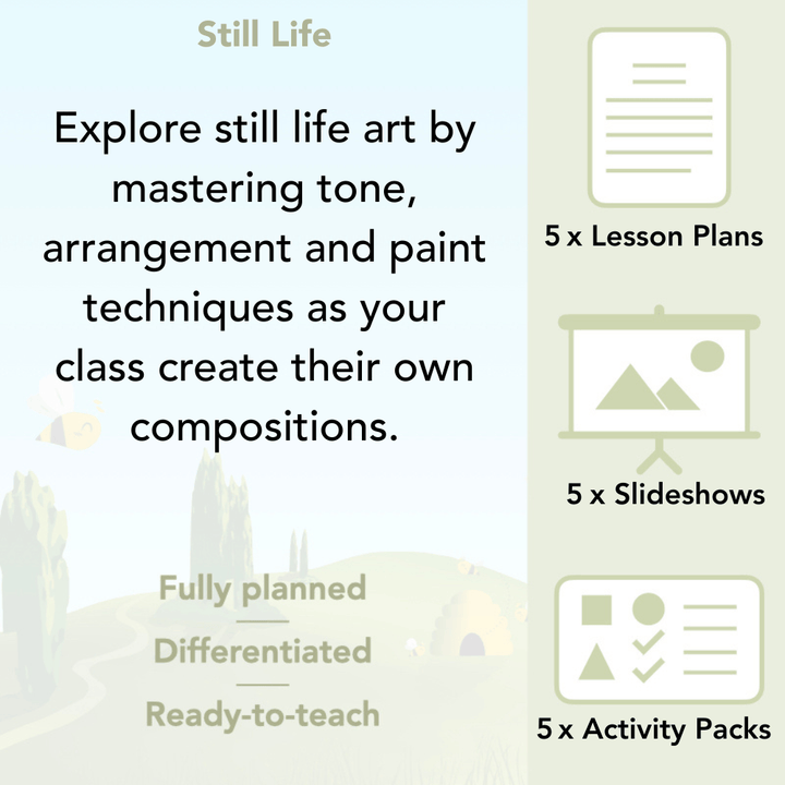 PlanBee Still Life KS2 Art Downloadable Lesson Pack by PlanBee
