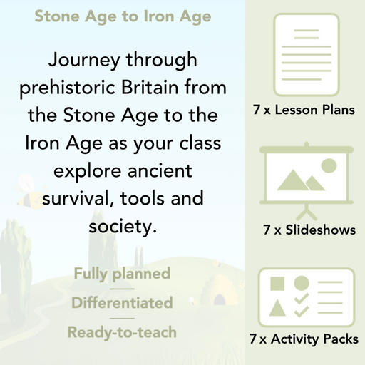 PlanBee Stone Age to Iron Age Year 3 and 4 | History Lessons KS2