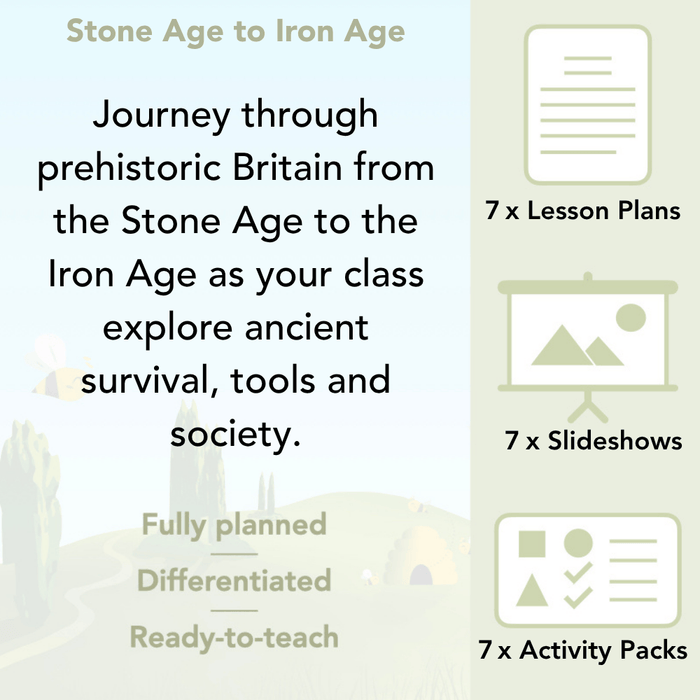 PlanBee Stone Age to Iron Age Year 3 and 4 | History Lessons KS2
