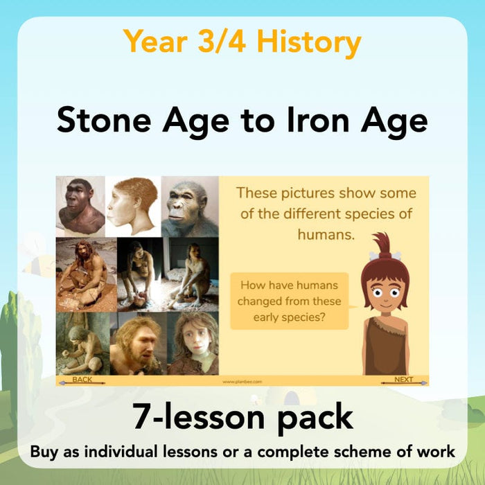 PlanBee Stone Age to Iron Age Year 3 and 4 | History Lessons KS2