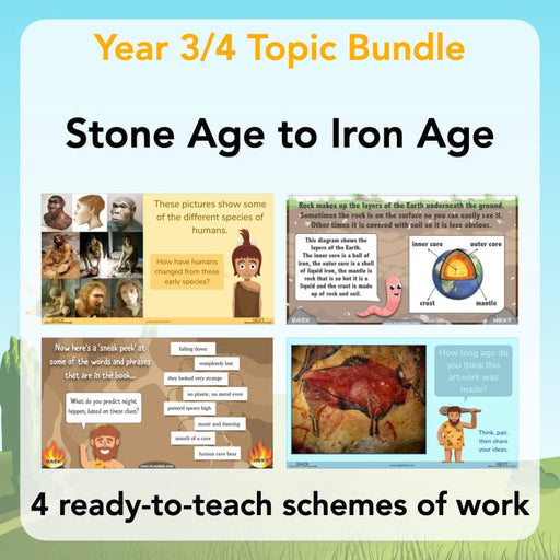 PlanBee Stone Age to Iron Age KS2 Topic Bundle