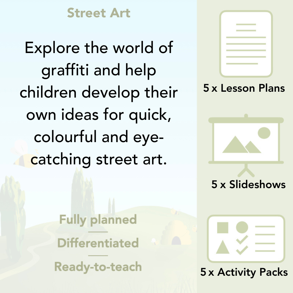 PlanBee Graffiti Art KS2 Planning | Street Art Lessons by PlanBee