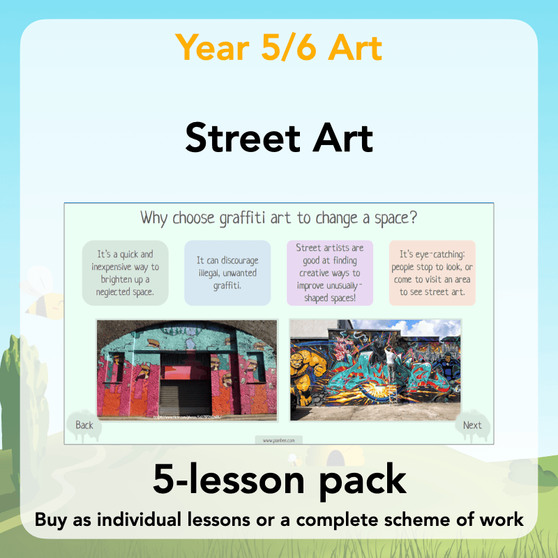 PlanBee Graffiti Art KS2 Planning | Street Art Lessons by PlanBee