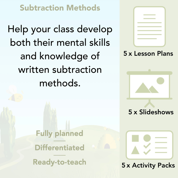 PlanBee Subtraction Methods Year 5 Maths Lessons by PlanBee