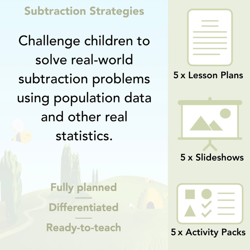 PlanBee Subtractions Strategies - Complete Year 6 Maths Lesson Plans - PlanBee