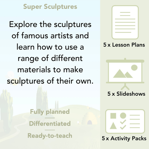 PlanBee Super Sculptures KS1 Art Lessons by PlanBee