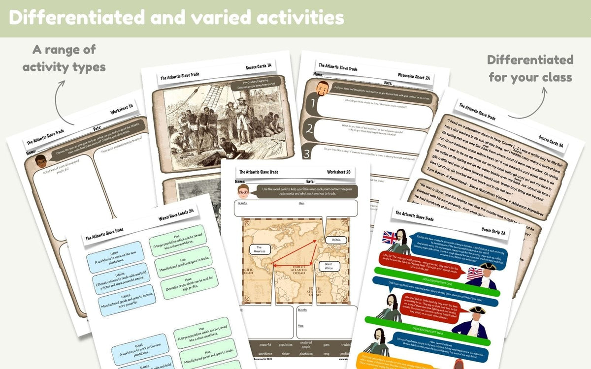 PlanBee Atlantic Slave Trade KS2 | History Lessons & Resources