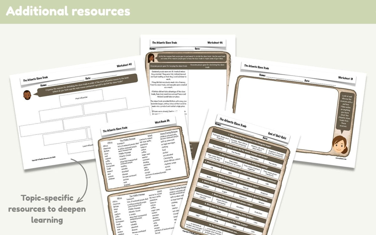 PlanBee Atlantic Slave Trade KS2 | History Lessons & Resources