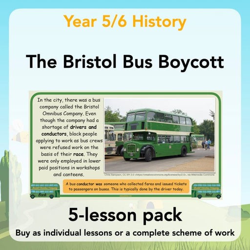 PlanBee Bristol Bus Boycott History Lessons for KS2 by PlanBee