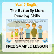 PlanBee FREE Mini-scheme | The Butterfly Lion Reading Skills KS2