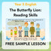 PlanBee FREE Mini-scheme | The Butterfly Lion Reading Skills KS2