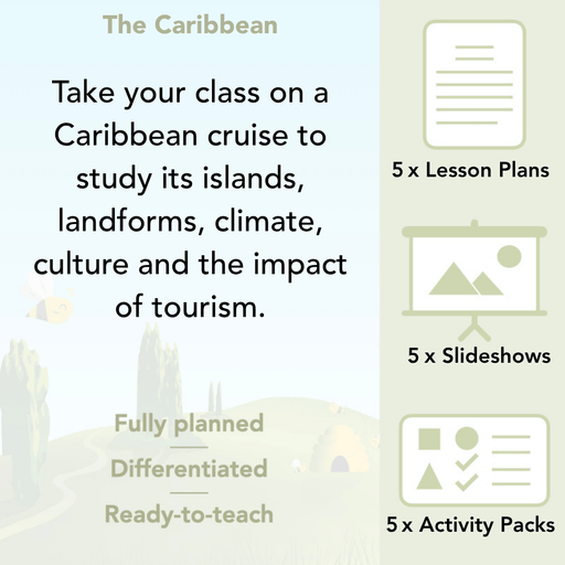 PlanBee Caribbean Geography KS2 Planning Pack by PlanBee